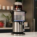 Kochmaster Glas Samowar, 4,5 - 1,1 Liter, Edelstahl, 2000W, Temperaturrregellung Teakocher