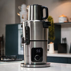 Kochmaster Samowar, Edelstahl, Warmhaltefunktion, 4.0 + 1.0 Liters, Temperaturregelung Teekocher