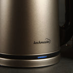 Kochmaster Teekocher, 1800W, Edelstahl 2.0 + 1.0 Liter, Doppelheizsystem, Wasserkocherduct
